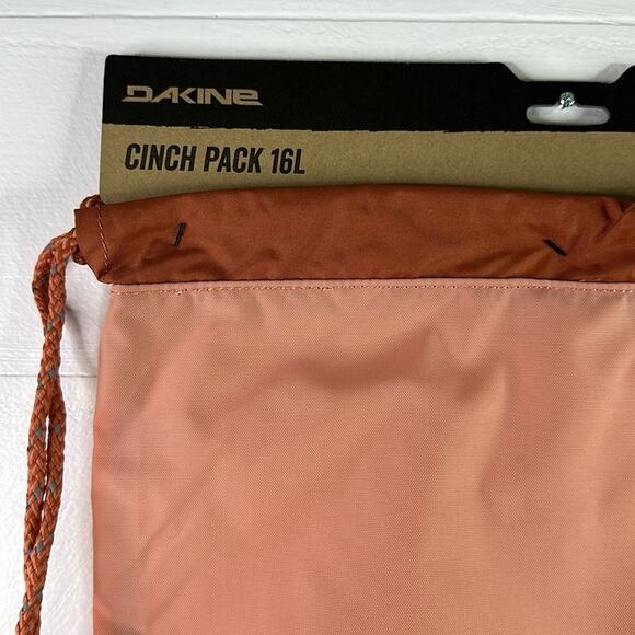 DAKINE Muted Clay Peach Burnt Orange 16L Cinch Pack Nylon Bag One Size - Picture 4 of 10